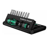 Kompakt 10 Set Cacciavite a cricchetto, Set di bit Nero/Verde, Nero