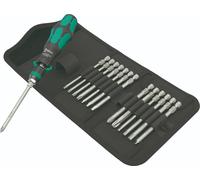 Wera Kraftform Kompakt 838 RA-R M Set Imperiale 1 Bits-Handhalter 1/4", 15 Pezzi