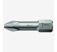 Wera Series 1 851/1 TZ - Punte per lamiera, Phillips PH 1 testa x 1/4 Drive (confezione da 10)