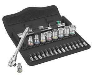 Wera Set cricch. met. 8100 SA 8 Zyklop SET CRICCHETTI METALL 1/4