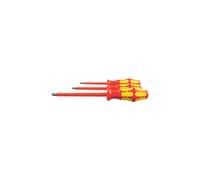 WERA Set di cacciaviti per viti a croce Phillips, impugnatura Kraftform interamente isolati, 3pz. Quantità:1