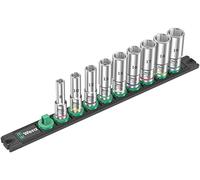 Set di 9 bussole lunghe Zyklop 3/8" WERA Nuss-Magnetleiste B Deep 1