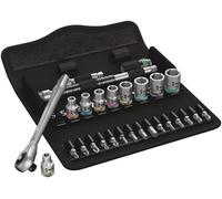 Wera Tools 8100 Ratchet Set W/Push Thru Sqr 1/4 Drive 28pcs