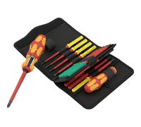 Wera VDE Kit cacciaviti 17 parti Croce Phillips, Taglio, Pozidriv, TORX