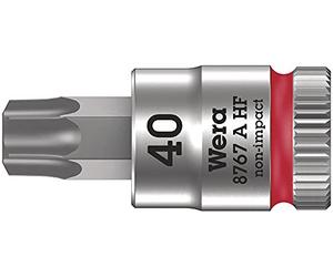 Wera, 'Wera 05003360001 8767 A HF Torx douille-embout Zyklop innesto a bloccaggio rapido 1/4 con funzione di ritenuta, blu, 05003371001