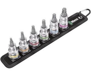 Wera Zyklop Belt C 3 Torx HF - Bit socket Bit set - 6 pezzi - 1/2 " - Torx - TX30, TX40, TX45, TX50, TX55 - Lunghezza: 60 mm (0 NEW