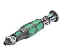 WERA - Giraviti portainserti con portabit e cricchetto reversibile a dentatura fine “Zyklop Pocket” con bit da 1/4 pollice con cricchetto e magnete, Numero pezzi: 13 13