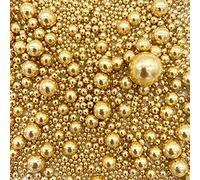 Weraru Decorazioni per torte e cupcake, decorazioni per biscotti, feste, matrimoni, feste, Natale, 120 g, colore: oro brillante