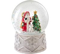WeRChristmas, Palla di Neve Musicale con Babbo Natale, Decorazione Natalizia, Multicolore, 15 cm