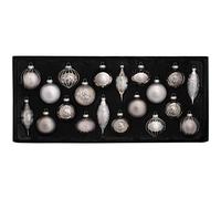 WeRChristmas - Palline di Vetro, Grey, 20-Piece