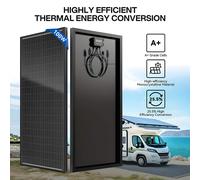 WERCHTAY 12V 100W Pannello solare rigido 18BB Celle solari di tipo N Pannello solare impermeabile in silicio monocristallino da campeggio/casa/camper