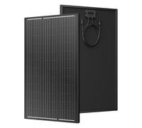 WERCHTAY Pannello solare da 120W, modulo solare monocristallino ad alta efficienza, pannello solare con telaio in alluminio nero pieno, modulo PV 12V/24V ideale per impianto solare da balcone, camper