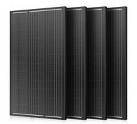 WERCHTAY Pannello solare da 480W, modulo solare monocristallino ad alta efficienza, pannello solare con telaio in alluminio Full Black, modulo PV 12V/24V ideale per impianto solare da balcone, camper