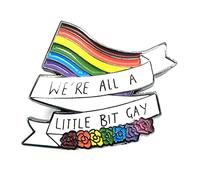 We're All A Little Bit Gay LGBT Pride - Spilla in metallo smaltato