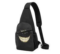 We'Re All Mad Here Casual Una Spalla Cross Body Borsa Petto Portafoglio Telefono Borsa Uomo Cross Body Bag Viaggio Walking Marsupio, Nero , Taglia unica