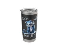 We're all Mad Here Cheshire Cat Alice Wonderland Libro per bambini Bicchiere termico in acciaio inox doppia parete