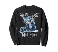 We're all Mad Here Cheshire Cat Alice Wonderland Libro per bambini Felpa