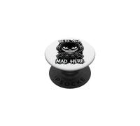 We're All Mad Here Gamer Cheshire Cat Glitch Design PopSockets PopGrip Adesivo