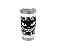 We're All Mad Here, Glitch Cheshire Cat Smile Bicchiere termico in acciaio inox doppia parete