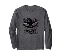 We're all Mad Here, Glitch Cheshire Cat Smile Maglia a Manica