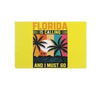 We're going to Florida Print Modern Set di 6 tovagliette da pranzo resistenti al calore per la decorazione della casa