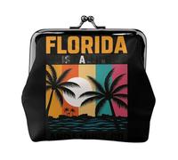 We're Going to Florida Print Squisito Versatile Kiss Lock Coin Purse Carino Piccolo Portafoglio con Cerniera per Monete Carte