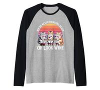 We're Never Drinking Again Oh Look Wine Festa ----- Maglia con Maniche Raglan