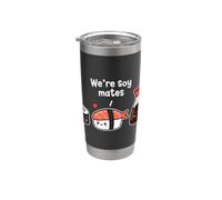 We're Soy Mates Involtini di sushi Cucina giapponese Umorismo Frutti di mare Bicchiere termico in acciaio inox doppia parete