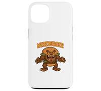 Wereburger Cartoon Hamburger+lupo mannaro divertente Halloween Custodia per iPhone 13