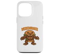 Wereburger Cartoon Hamburger+lupo mannaro divertente Halloween Custodia per iPhone 13 Pro