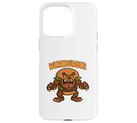Wereburger Cartoon Hamburger+lupo mannaro divertente Halloween Custodia per iPhone 15 Pro Max