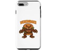 Wereburger Cartoon Hamburger+lupo mannaro divertente Halloween Custodia per iPhone 7 Plus/8 Plus