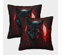 Werewolf Art-Dark Fantasy Style Federe Cuscini Per Divano Decorativa Available All Seasons Fodere Per Cuscini Set 2 Pezzi Moderni Per Soggiorno Camera Sofà 50x50cm