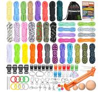 WEREWOLVES 35 colori Paracord braccialetto Jig Kit, 3 m paracadute Combo | Kit per paracadute da 4 mm, 3 mm, 2 mm, accessori completi per braccialetti Paracord Jig Maker per adulti