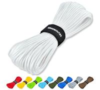 WEREWOLVES Corda Paracord, 7 fili, tipo III, corda per paracadute, 4 mm, 30,5 m, 61 m, per progetti fai da te, braccialetti di sopravvivenza (bianco, 30,5 m)