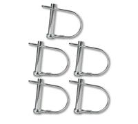 Werhe® 5 pz. bulloni ad ala rapida per trivelle da terra. Bullone di sicurezza con coppiglia. Realizzato in acciaio per molle di alta qualità. Bullone Adatto a tutti i trapani di terra universali.