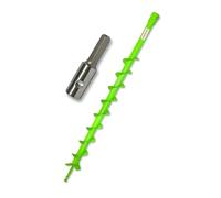 WERHE Coclea di terra per macchina perforatrice con adattatore HEX ⌀50 mm, lunghezza 80 cm - Coclea per pozzi, impianto di alberi, coclea per fori di terra, coclea per pali, coclea per canalizzazioni