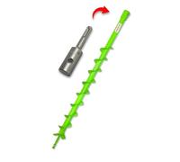 WERHE Coclea di terra per macchina perforatrice con adattatore SDS Plus ⌀50 mm, lunghezza 80 cm - Coclea per pozzi, impianto di alberi, coclea per fori di terra, coclea per pali, Punta precisa