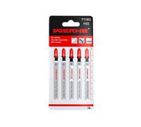 WERHE® Lama per seghetto alternativo T118G 5 pezzi per tagli in metallo - per il taglio preciso di lamiere molto sottili, piastre (0,5-1,5 mm)- lama in metallo per seghetto con supporto per codolo a T