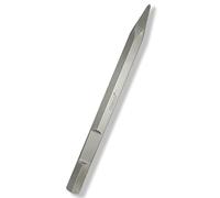 WERHE ® Professional HEX28 scalpello a punta 28 x 400 mm supporto esagonale 28 mm per martello demolitore scalpello a punta scalpello