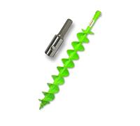 WERHE® Profi Drill Acciaio massiccio, punta da terra per perforatrice 80 mm albero doppio estremamente robusto con adattatore esagonale - Pile drill Well drill punta precisa.