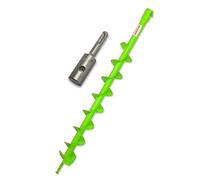 WERHE® Profi Drill Acciaio massiccio, punta da terra per trapano 80 mm estremamente robusto con adattatore SDS Plus - Pile drill Well drill punta precisa.