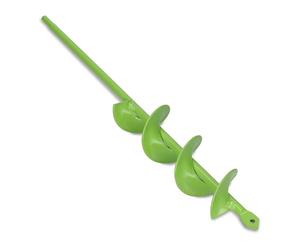 WERHE Punta da terra 46 mm Ø, lunga 370 mm per trapano e avvitatore a batteria - trivella da giardino per piantare senza sforzo fiori, arbusti e scavare fori per pali di recinzione