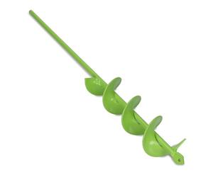WERHE Punta da terra 50 mm Ø, lunga 220 mm per trapano e avvitatore a batteria - trivella da giardino per piantare senza sforzo fiori, arbusti e scavare fori per pali di recinzione