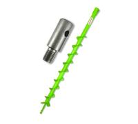 WERHE Punta trivella per terreno 50 mm con adattatore M14 - Acciaio robusto con lame in metallo duro per piantumazione di alberi e costruzione di recinzioni - Punta di foratura precisa per trapani