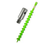 WERHE Punta trivella per terreno 60 mm con adattatore M14 - Acciaio robusto per forature precise - Compatibile con trapani M14 - Ideale per giardino ed edilizia