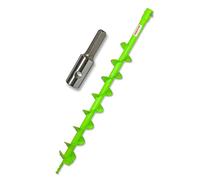 WERHE Punta trivella per terreno 80 mm con adattatore Hex - Trivella a spirale robusta per pali e pozzi - Punta di foratura precisa per giardino ed edilizia