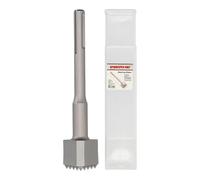 WERHE SDS MAX Scalpello a 33 denti, 240 mm, forma triangolare 18 mm, per calcestruzzo e lavorazione della pietra, 2 tipi di denti in acciaio, ruvida la superficie e rimuovere gli strati