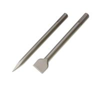 WERHE Set di Scalpelli SDS Max 2 Pezzi, Scalpelli a Punta e Piatti 50 mm