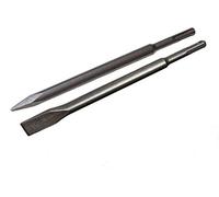 WERHE Set di Scalpelli SDS Plus, Scalpelli a Punta e Piatti, 18/25 mm